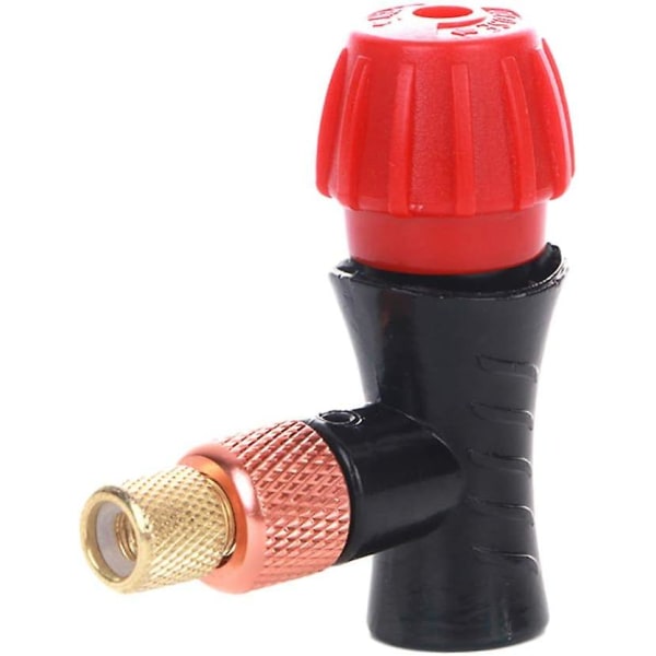 Sykkeldekkpumpe Co2-inflatorhode kompatibel for sykkeldekkpumpe