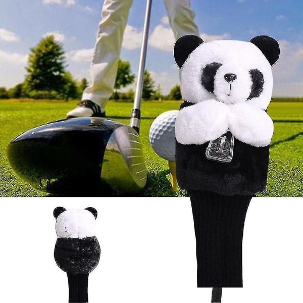 Panda Golf Club Headcover för Driver Wood Sports Outdoor Golf Club