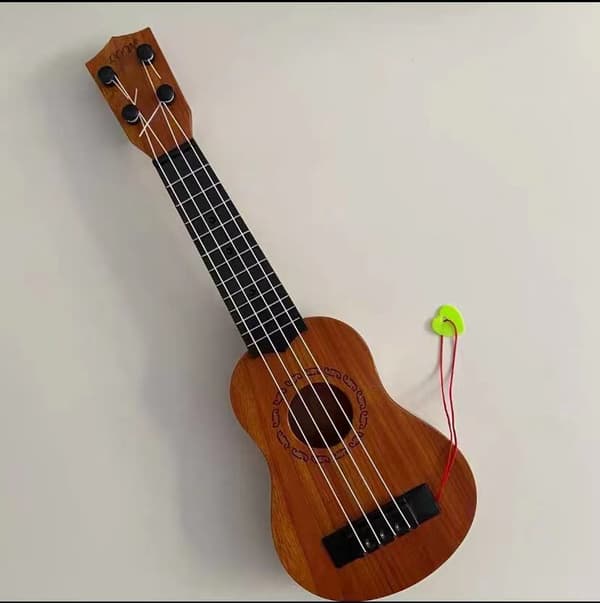 17-tums Barn Ukulele Gitarr 4-strängad Mini Gitarr Barn Musikinstrument Leksaker med Plektrum för Todd-FD-