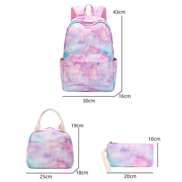 3kpl/ set Mikki Minni Hiiri Reppu Värikäs Laukku Tyttöjen Koululaukut Teini Lounaskassilla Matka Mochilas 14