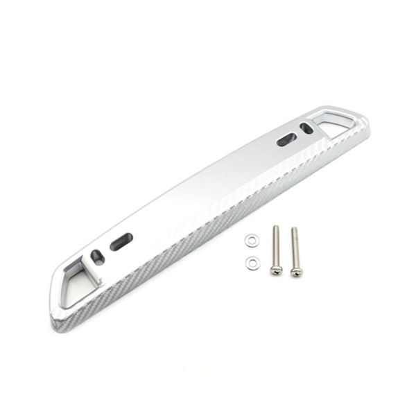 Universal bil Nummerplade Ramme Carbon Fiber Nummerplade Holder Silver
