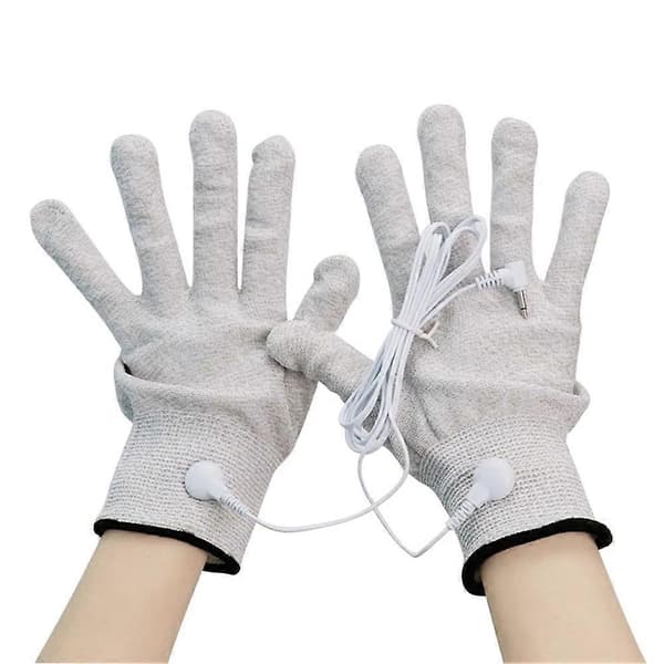 Elektriska mikroströms-massagehandskar för hand- och fingerterapi