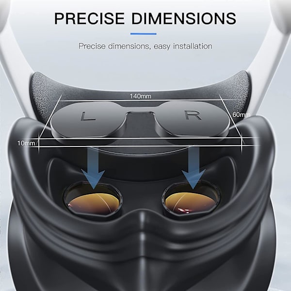 Cover för Ps Vr2-tillbehör, Playstation Vr2- cover Dammtät silikon Antiskrap