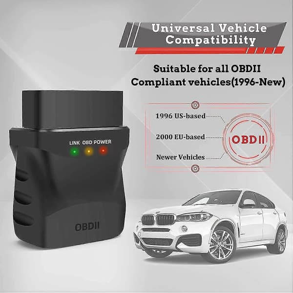 Obd2 Diagnose Bluetooth 4.0 Mini Adapter Til Iphone Ios Android Pc Ipad Trådløs Fejlkodescanner Bil Diagnostisk Værktøj Obd Ii Til Motorlys Kontrol
