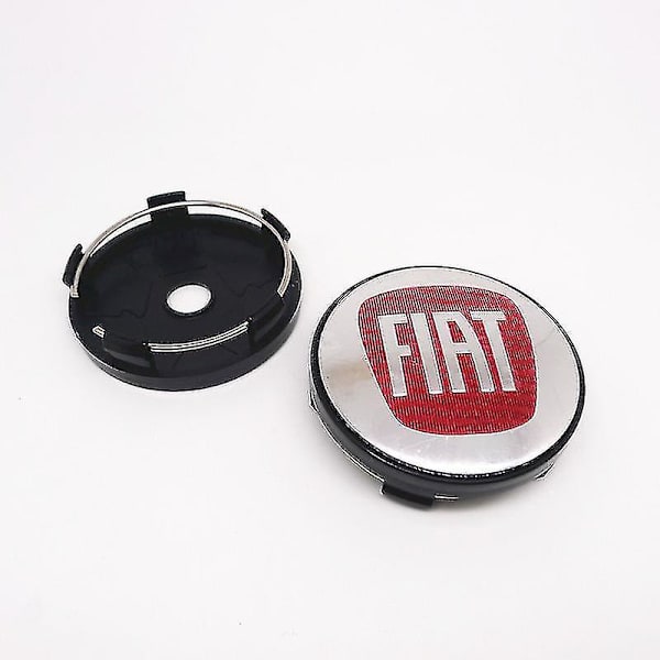 4 stk 60 mm til Fiat 500 hjul centernavkapsler Fælge Støvtæt dæksel navkapsler Emblem til Punto Stilo Bravo Ducato Freemont 124 600,c