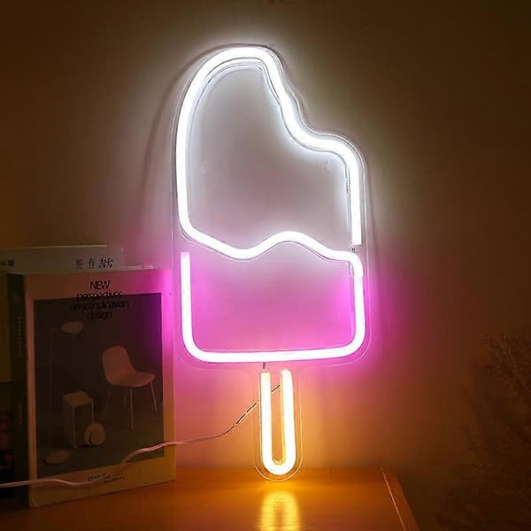 LED neon bakpanel komplett sortiment akryl transparent bakpanel neonljus led bakpanel neonljus Popsicle
