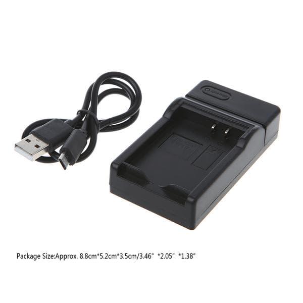 Batterilader for LP-E10 1100D E0S1200D Kiss X50 Rebel T3 Bærbar