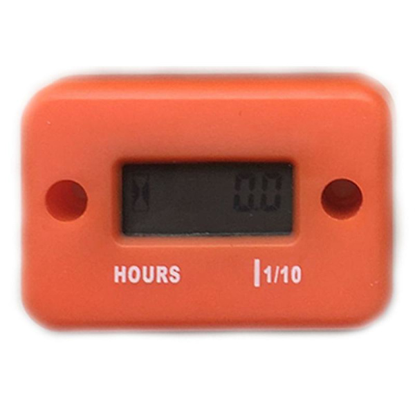 Motorcykel Motor Tæller Timetæller Vandtæt Digital Timetæller Lcd Display Bærbar Motor Måler Timetæller Moto Tilbehør| | Orange