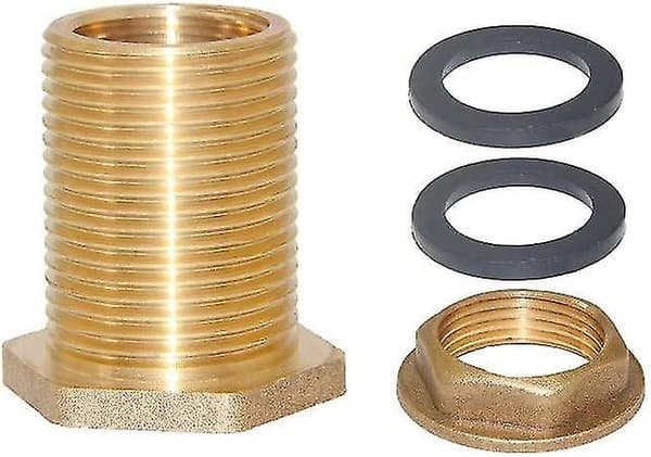 1\" Hunn 1-1/4\" Hann Solid Messing Vann Tank Kobling Bulkhead Tank Tilbehør