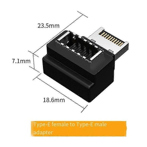 Kabeladapterkontakt Typ C hane till Typ E hona Kabeladapter N