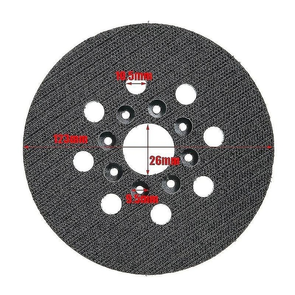 Koukku ja silmukka alusta, 5 tuuman 125 mm hiomatyyny Bosch Gex 125-1 Ae, Pex 220 A, Pex 220 Ae