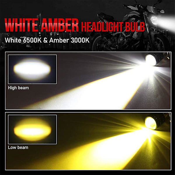 Ba20d H6 Led moottoripyörän ajovalo | Ba20d Led ajovalaisin moottoripyörä - Ba20d H6 H4 Led H4 Three Claw White