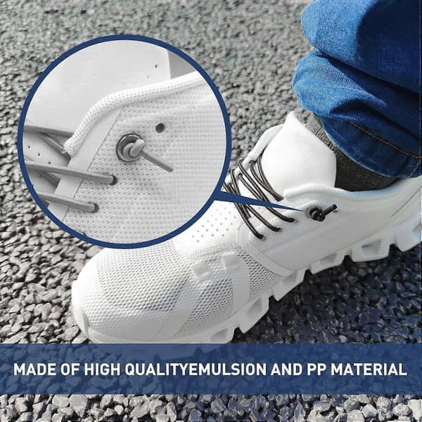 2 par elastiske snørebånd til On Cloud sneakers, 2,5 mm stræk runde