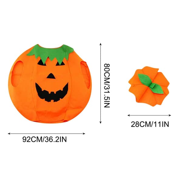 Græskar Kostumer Til Børn Halloween Græskar Cosplay Party Kostumer Og Hatte B