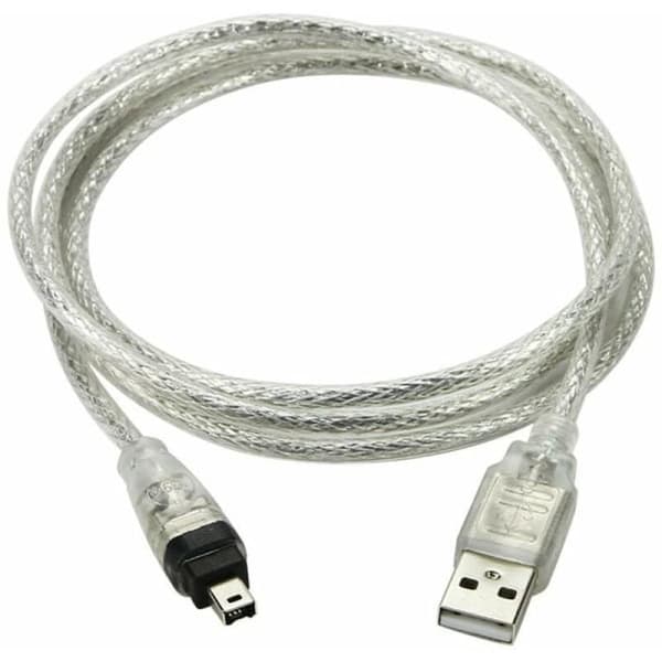 USB-han til Firewire IEEE 1394 4-bens han iLink-adapterkabel til Sony DCR-TRV75E DV