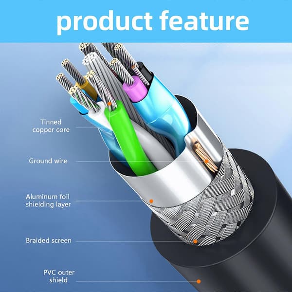 USB 3.0-kabel USB han til han-kabel Dobbeltendet USB-ledning Datakabel til computer