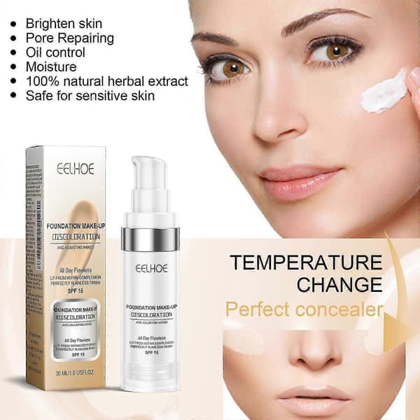 Auto-Skin Tone Adjusting Foundation – Hydrating Makeup Base Cosmetics Tool