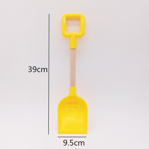 1 STK Snøskuffe for barn Strandspade for barn med trehåndtak Yellow One Size