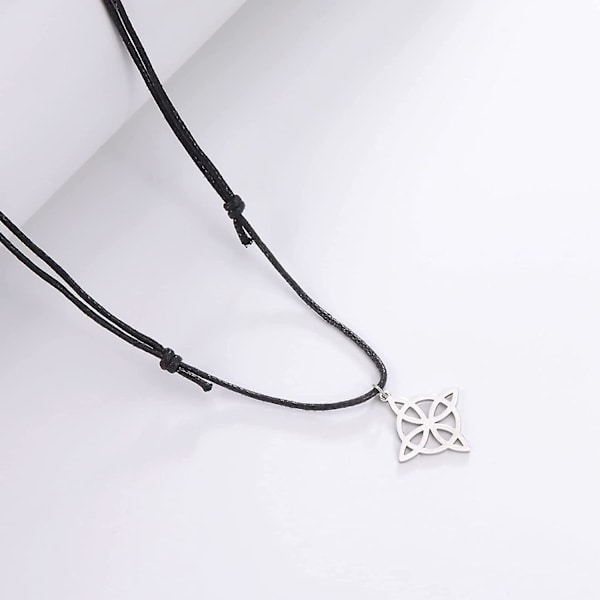 Noidan solmu kaulakoru riipus noituus Celtic Knot irlantilainen symboli Wiccan pakanallinen charmia vintage koruja miehille naisille Pxcl