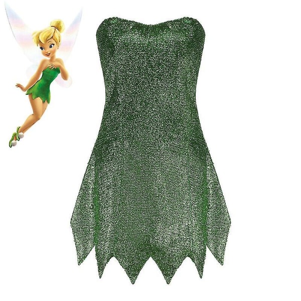 Pixie Tinker Bell Halloween Princess Cosplay kjole Tinkerbell kostume Wxcteam XL