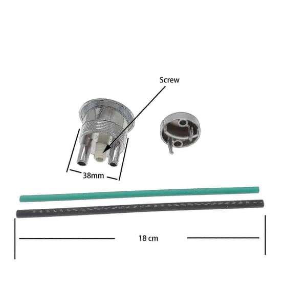For Geberit Impuls250 Twico 1 WC med to knapper, pyc