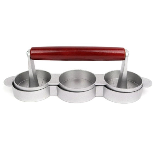 Mini Hamburger Pressar Nonstick 3 Fack Small Burger Patties Press Triple Beef Burger Maker Form Mac