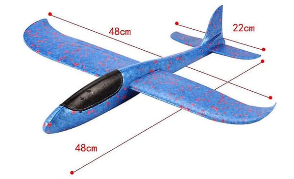 Leksaksflygplan för barn, flygande flygplan för pojkar och flickor Blue
