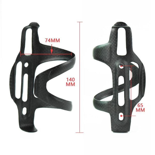 Full Carbon Sykkel Vannflaskeholder Venstre/høyre Åpen For Mtb landeveissykkel Superlett matt glanset flaskebur Sykkeltilbehør - Sykkelflaskeholder 2pc left matte