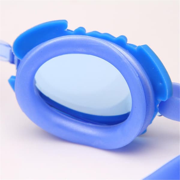 Svømmebriller til børn, antidug, elastiske, bløde svømmebriller Blue
