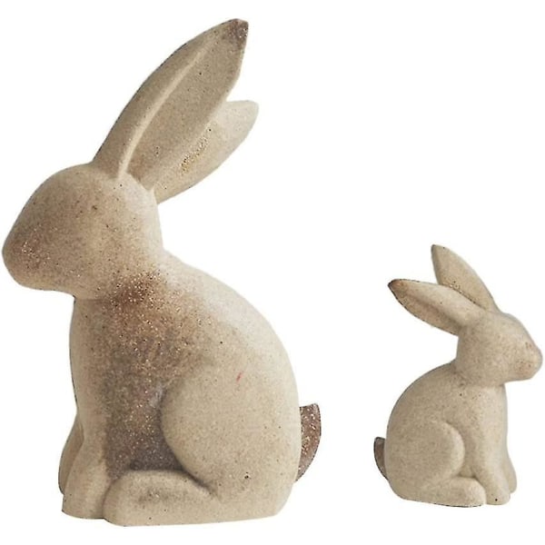 Naturlig oavslutad träkanin att måla DIY påsk trädekoration prydnad bondgård trä Bunny-Yvan