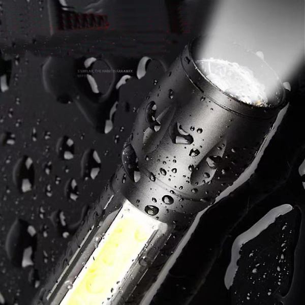 3 Modes Bærbar Cob Arbejdslys Lamper Mini Led Lommelygte Nøgleringe Usb Genopladelig Emergency Camping Light Auto tilbehør| | 2Pcs
