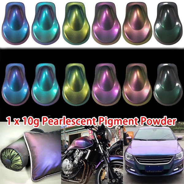 10g Auto Chameleon Pigments Paint Powder Coating Autotarvikkeet Sisustus purple red blue green