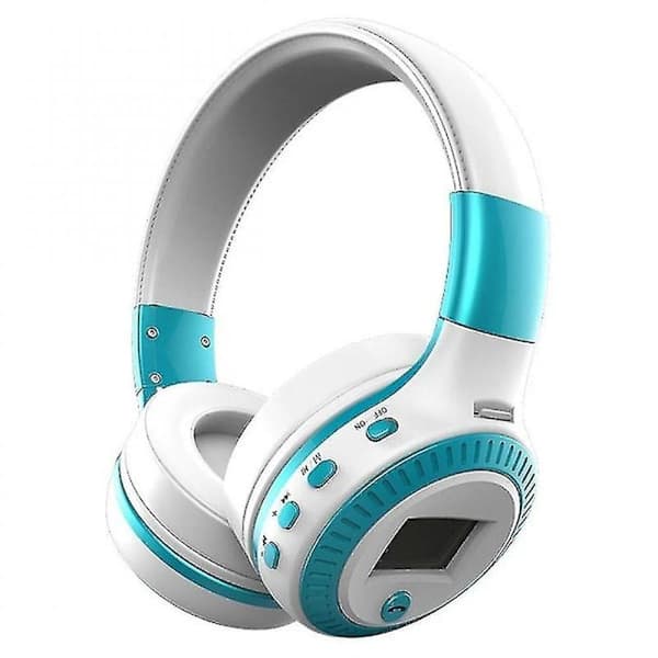 B19 Trådløse Bluetooth Hovedtelefoner Stereo Bas Foldbart Headset (Lyseblå)