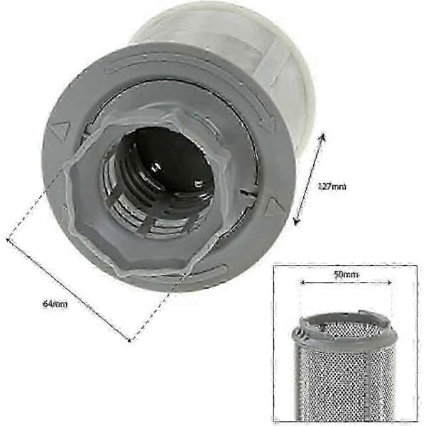 Byte av diskmaskinsnät mikrofilter sil, SGS-certifierad, kompatibel med Bosch Neff Siemens, artikelnummer 427903, 1 styck