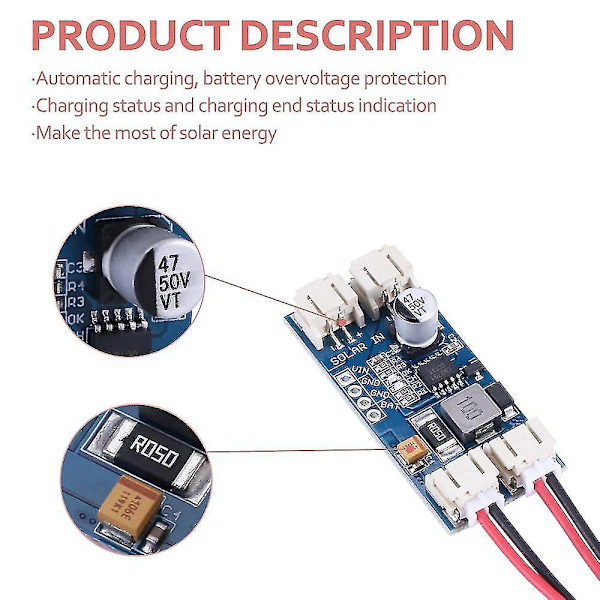 Cn3791 Mppt Solpanel Litiumbatteri Laddningsmodul 3,7v 4,2v Spänningsregulatoromvandlare 6v För