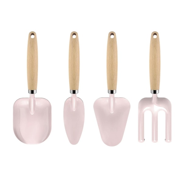 Set, mini 4 kpl käsilastalla, siirtolapiolapio set lapselle Pink