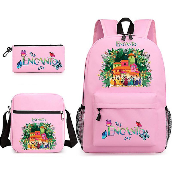 Encanto Mirabel Madrigals axelväska +ryggsäck +penna Case Carnival Only Pencil Case