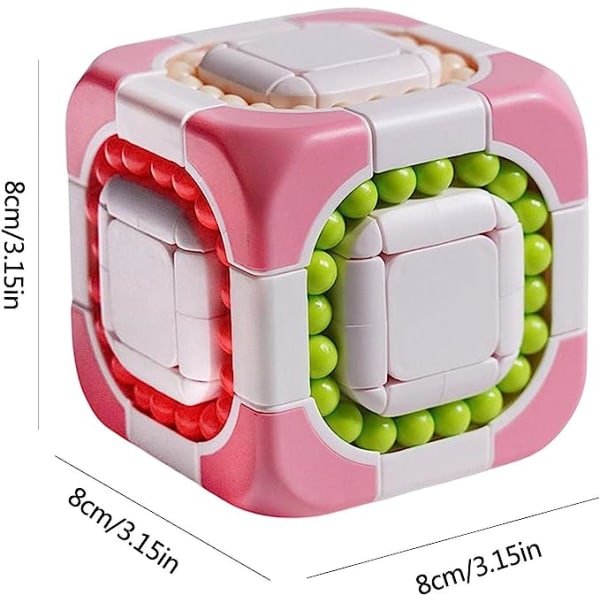Magic Beans Legetøj | Stress Relief Cube Puslespil - 3D Spinner Rotation Magic Sensory Cube Ball til teenagere voksne for at forbedre hjernens udvikling