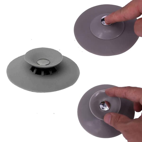 3-pack 3,4–9,4 cm Silikon Avloppspropp Badrum Badkar Dusch