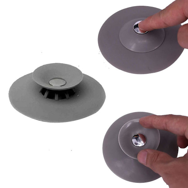 3 paket 1,34~3,71 tums silikon avloppspropp för badrum Badkar Dusch