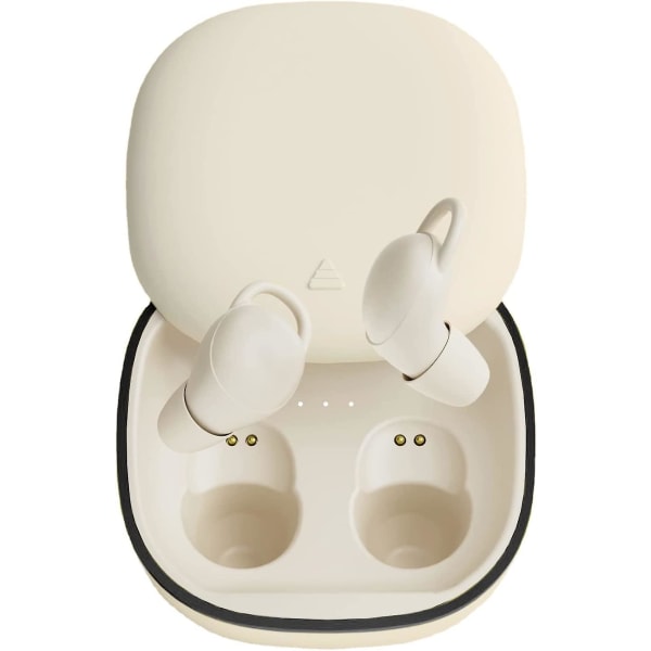 Invisible Sleep-ørepropper Mindste Letteste lille støjreducerende ørepropper til at sove Stille-komfort Mini Sleepbuds Trådløs Bluetooth 5.2 Hidden Headp Beige