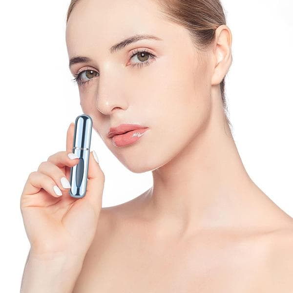 Refillable Perfume Portable Atomizer Bottle, Reusable Perfume Spray, with Refill Pump Kit for Travel and On-the-Go Use (5ml, 4 Pieces)