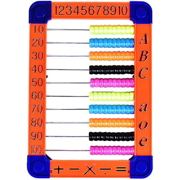 Abacus Math Lelut Esikoulun oppimispulma Laskulelut 100 helmeä lapsille (d-4)