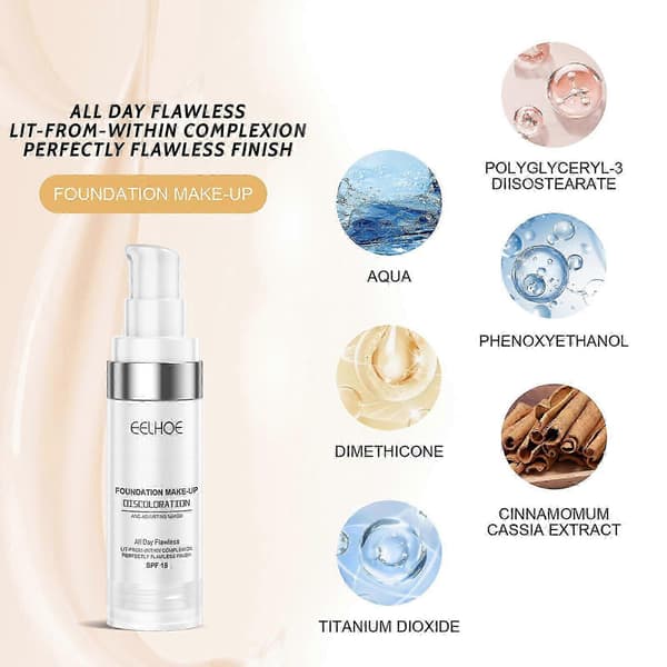 Auto-Skin Tone Adjusting Foundation – Hydrating Makeup Base Cosmetics Tool