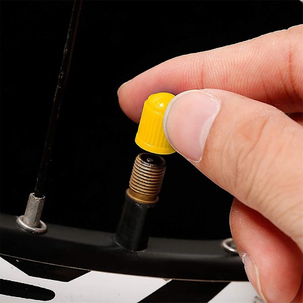 50st Bildäck Ventil Stamkapslar Tubeless Däck Hjul Stam Luftventil Caps Bil Cykel Hjul Däck Dammtäta Caps Biltillbehör - Ventilstammar &amp; Kepsar White