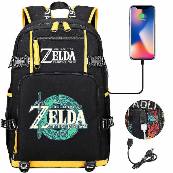 Breath Of The Wild Fans: Eye Game Usb-ryggsekk For Cosplay, Skole, Reise - Unisex Travel Laptop-vesker, Student Skolesekk, Computer Reiseveske 9