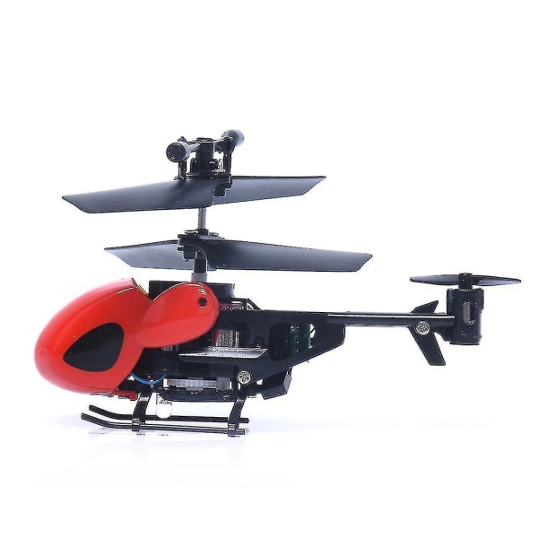 2ch Mini Rc Helikopter Radio Fjernbetjening Aircraft Micro 2 Channel Legetøj Rc Helikoptre Fk Red