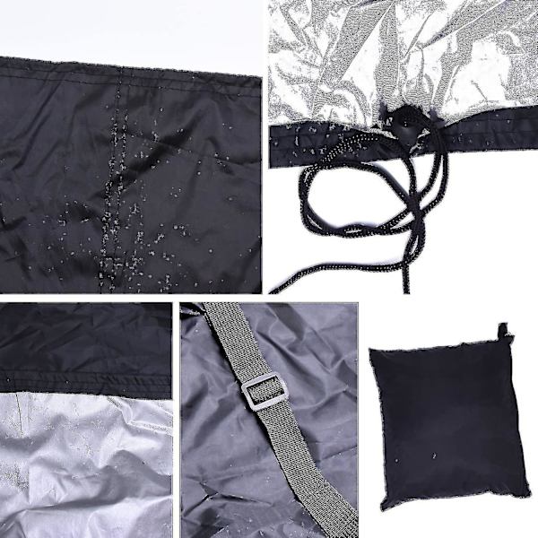 Bordtennis Cover Vattentätt cover till pingisbord 165 X 70 X 185 Cm Svart