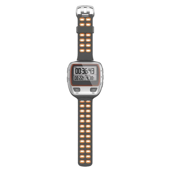 For Garmin Forerunner 310XT Two-Tone Silicone Wristband (Grey Yellow)