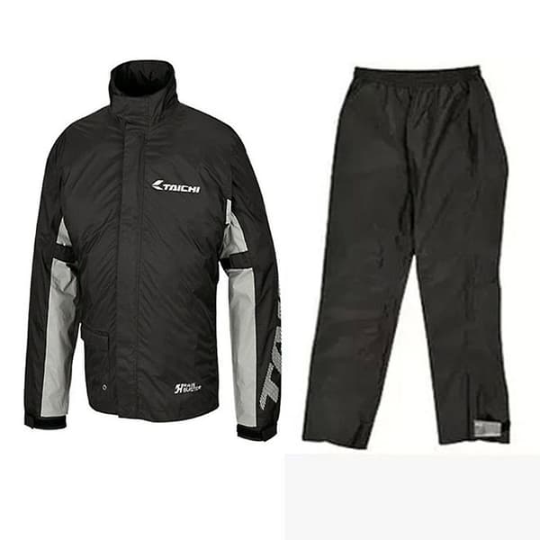 Vattentätt Motorcykelställ För Regn Belysning Byxor black XL